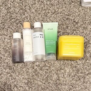 Korean Skincare Bundle (Anua, Haruharu, Mediheal, Rice Toner)